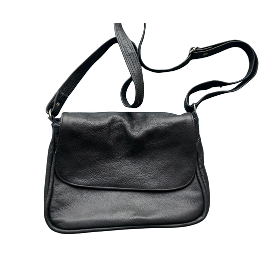 Classic Genuine Leather Crossbody Sachel Bag